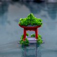 thumbnail image 4 of Bamboohart 9 Pcs  Garden Bridge Mini House Micro Landscape Ancient Building, 4 of 8