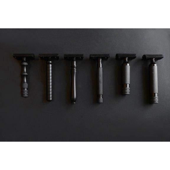 WCS Midnight Collection Razor 77B, Black Stainless Steel-Open Comb