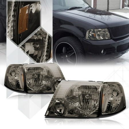 Smoke Tinted Headlight Amber Corner Signal Reflector For 02 05 Ford Smoke Tinted Headlight Amber Corner Signal Reflector For 02 05 Ford Explorer 03 04