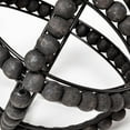 thumbnail image 6 of 9" Black Wooden Bead and Metal Orb Sculpture, 6 of 6