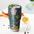 thumbnail image 3 of 30oz Paw Prints and Bones Tumblers Stainless Steel Tumbler with Lid and Straw,Vacuum Insulated Double Wall Travel Tumbler Cups Mug with Cleaning Brush for Coffee,Tea, 3 of 7