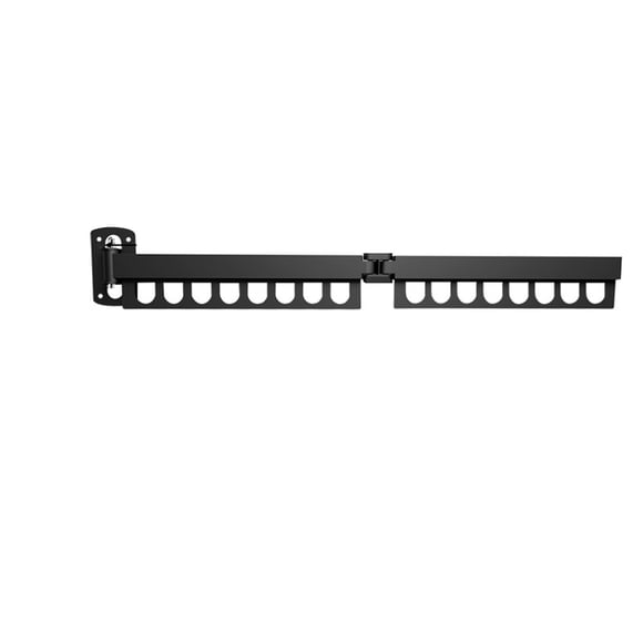 Practical Hook, Furenl Clothes Drying Rack Foldable Labor-Saving Clothes Drying Rack Black Rack Clothes Wall-Mounted Telescopic (Three Folds), 1*Folding Clothes Drying Rack