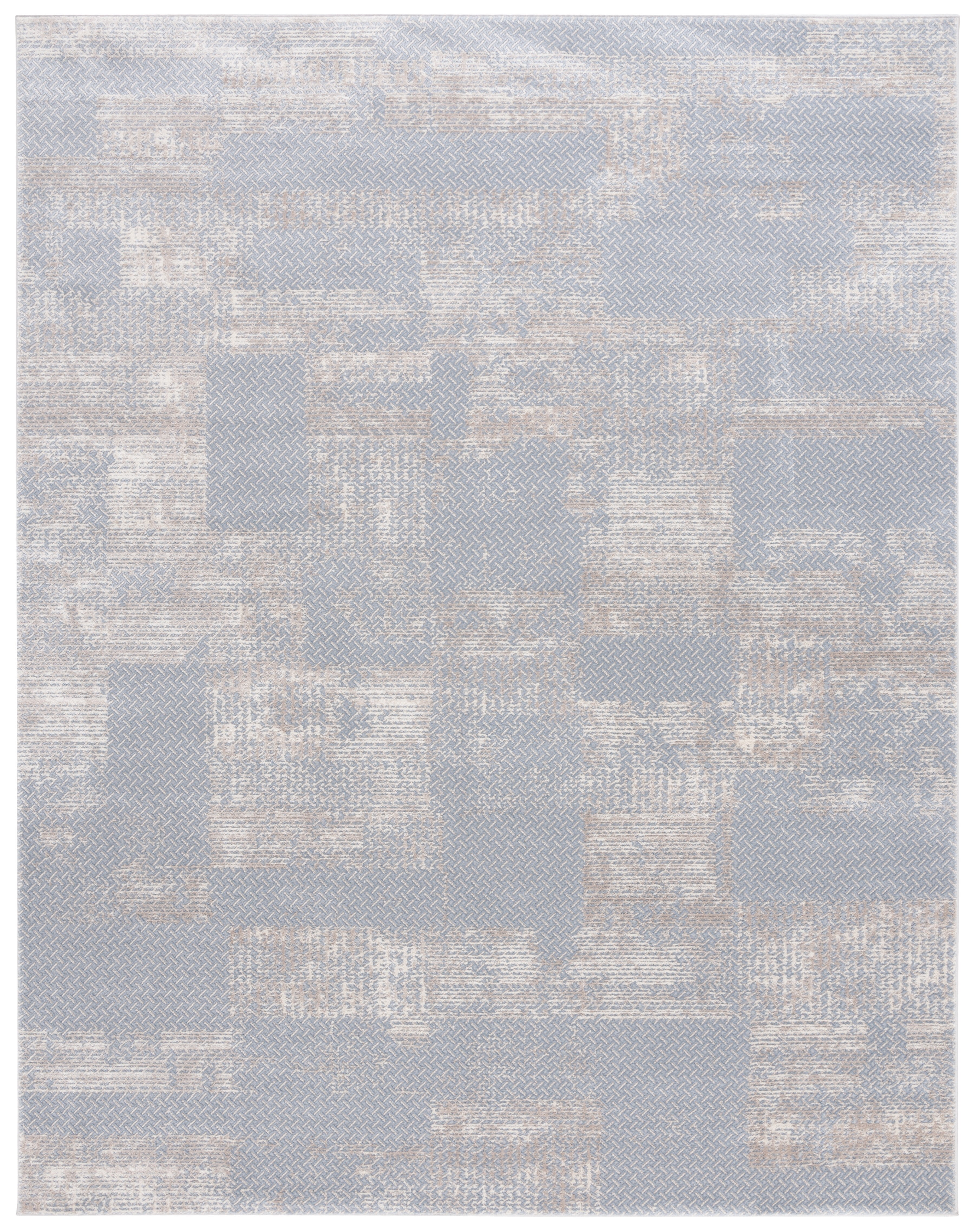 SAFAVIEH Continental Hester Distressed Area Rug, Light Gray/Beige, 6'7" x 9'