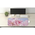 thumbnail image 2 of Floral Computer Mouse Pad, Sakura Blossom Branches Flower Essence Fragrance Nature Inspired Picture, Rectangle Non-Slip Rubber Mousepad Large, 31" x 12", Pale Pink Purplegrey, by Ambesonne, 2 of 2