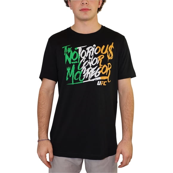 Camiseta gráfica UFC Mcgregor Graffiti para hombre color negro pequeña