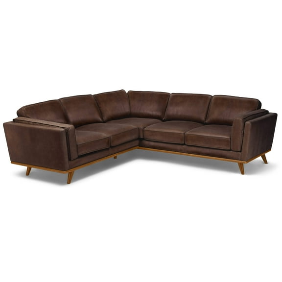 Aldermen Leather Corner Sectional