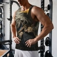 thumbnail image 5 of Pofeuu Noble Style Bald Eagle Print Men's Workout Tank Tops Sleeveless Muscle Gym Shirt Quick Dry-3X-Large, 5 of 7