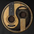 thumbnail image 3 of CafePress - Old And Worn Acoustic Guitars Yin Yang Long Sleeve - Long Sleeve Dark T-Shirt, 3 of 4