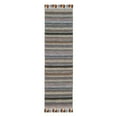 thumbnail image 4 of SAFAVIEH Montauk Lorenzo Striped Cotton Area Rug, Rust/Multi, 6' x 6' Square, 4 of 4