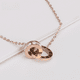thumbnail image 2 of Collar de doble anillo con números romanos simples de estilo coreano, colgante de anillo de diamante completo, pulsera de acero de titanio, 2 of 3