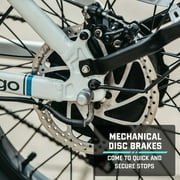GOTRAX E-Cargo Electric Bicycle for Urban Commuting, 500W, 264lb, 20 mph & 20 mile Range, 26“ , LED Lights, White