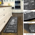 thumbnail image 4 of Eat Good Kitchen Rugs Set 2Pcs Non-Slip Kitchen Floor Rugs and Mats Cushioned Kitchen Runner Rug Comfort Soft Standing Area Mat Carpets Farmhouse Doormat 17"x48"+17"x24", 4 of 6