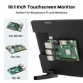 thumbnail image 5 of Hosyond 10.1" IPS LCD Capacitive Touchscreen Monitor HDMI Display 1280x800 for Raspberry Pi 5/4/3B+ Xbox PS4 Windows 7/8/10, 5 of 5
