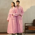 thumbnail image 5 of Winter couple flannel pajamas plus size comfortable bathrobe for warmth in winter, 5 of 5