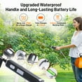 thumbnail image 5 of Garden Sprayer,GOCHIFIX 2.11 Gallon/8L Electric Backpack Sprayer with 4 Mist Nozzles,6 Spray Modes,Retractable Wand Adjustable Shoulder Strap for Lawn, Garden, Yard,Orange, 5 of 10