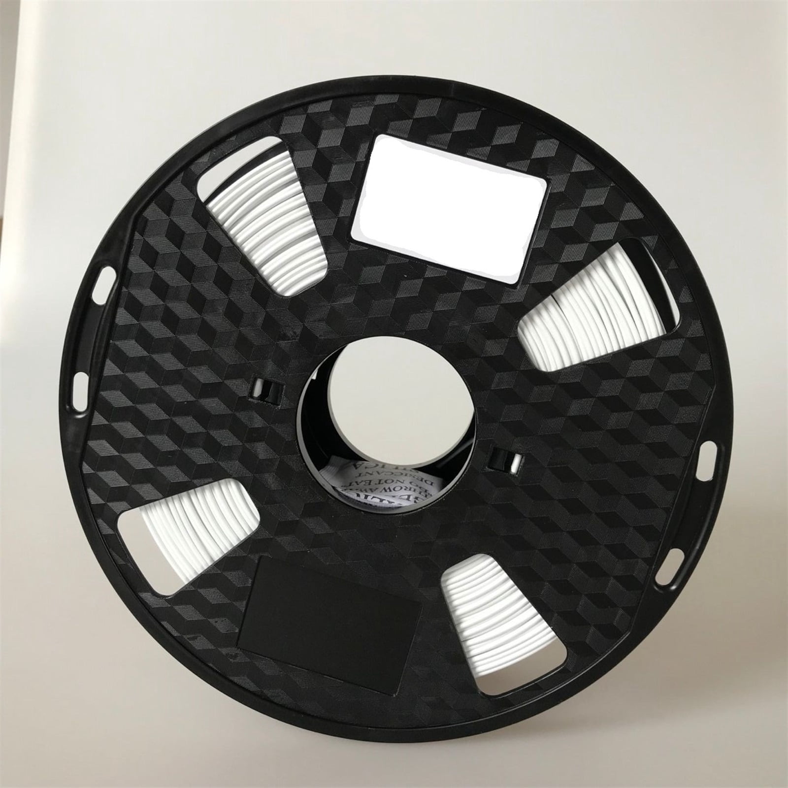 Matte White 3D Printer Filament PLA Neatly Wound Filament 1.75mm Fit Most FDM 3D Printers, 1kg Spool