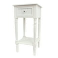 thumbnail image 2 of Decor Therapy Simplify 1-Drawer Accent Table, Narrow End, 28" x 14" x 14" -  White, 2 of 3