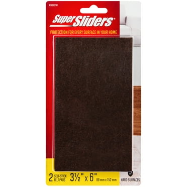crocodile Exclamation point Choice Super Sliders 3/4" Round Self Stick Felt Furniture Pads for Hardwood Brown,  24 Pack - Walmart.com