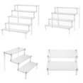 thumbnail image 1 of HILABEE 4pcs Multi-use Ladder Tire Acrylic Rack Perfume Makeup Cosmetics Storage Organizer Toys Dolls Figure Car Desktop Display Stand Shelf, 1 of 9