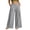 Gray, variant on QSAWXQZ Women's Wide Leg Sweatpants Elastic Waist Pleated Pockets Wide Leg Lounge Pants S