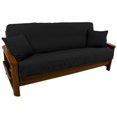 thumbnail image 1 of Juego de fundas para futón Blazing Needles, sarga sólida, completo con 2 almohadas, 1 of 1