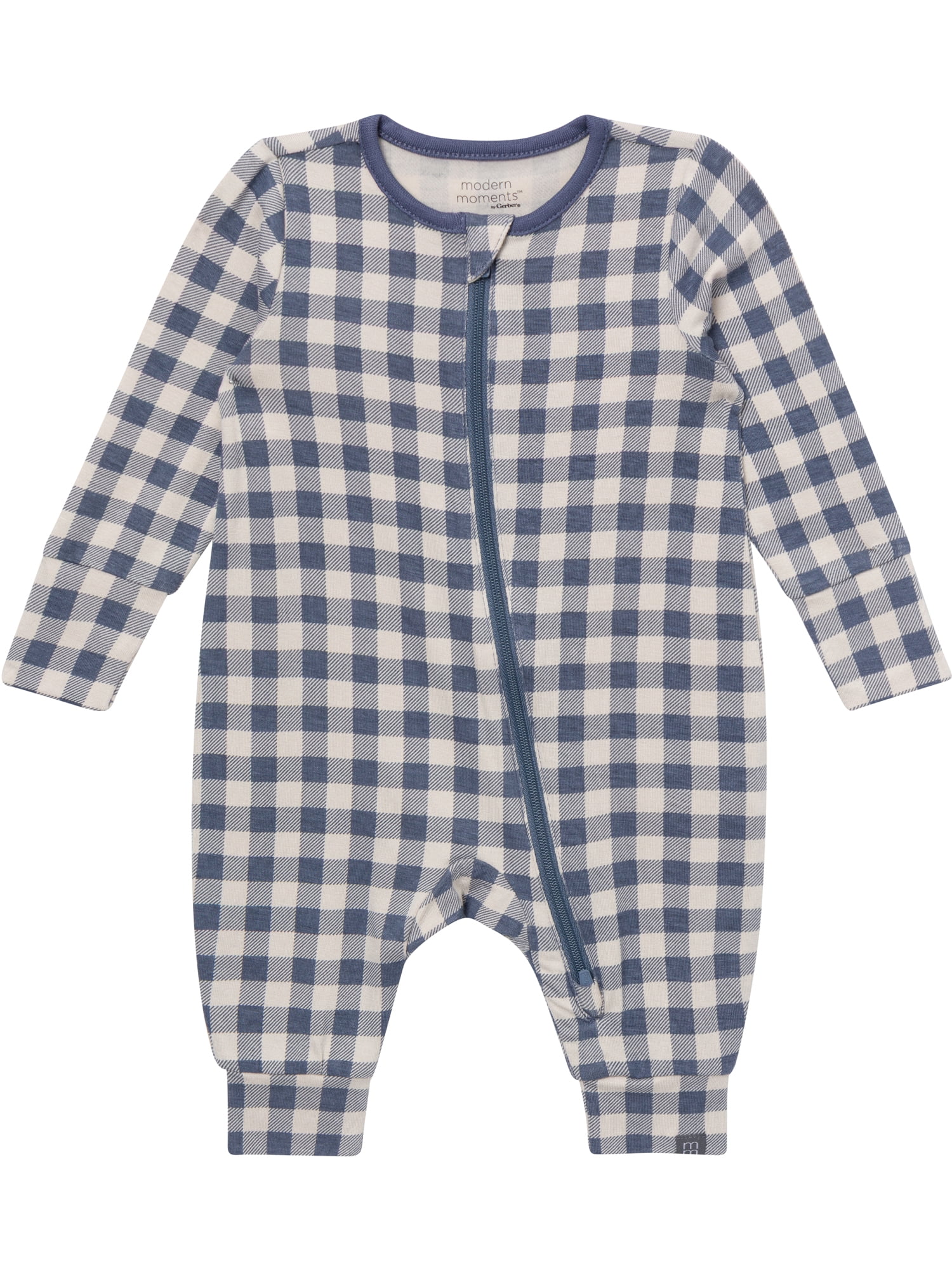 Modern Moments by Gerber Neutral Two-Way Zip Viscose Coverall, 2-Pack, Sizes Newborn - 24 Months