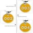 thumbnail image 5 of 3 Packs /10pcs Key Tags with Ring Numbered ID Tags Keychain Number from 1 to 10, 5 of 6