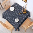 thumbnail image 2 of Pioneer Flower Floral Print Pattern Square Tablecloth, Waterproof Wipeable Spillproof Washable Table Cover for Home Kitchen Party Decor, 42"x42", 2 of 6