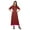 Maroon, variant on Moomaya A Line Cotton kurti For Women Pleated Long Designer Solid Anarkali Dress