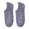 thumbnail image 3 of Women's Soft Sole Slipper Socks with Grippers, Thick Warm Cozy Sherpa Lined Home Socks Set, Cable Knitted Non- Fluffy Winter House Bedroom Slippers, 3 of 4