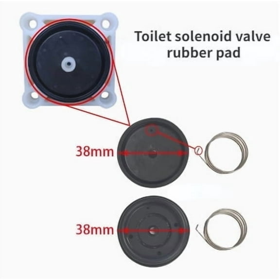 Smart Toilet Solenoid Valve Toilet Accessories Pulse Valve Angle valves gasket Pressure reducing valve hand press, kick button switch Toilet accessories battery box Bistable Toilet Cover Flush Valve