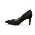 thumbnail image 2 of BURUDANI Women's High Stiletto Heels Closed Pointed Toe Dress Pumps Shoes for Wedding Work Office Business, 3 Inches, 2 of 6