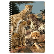 3D LiveLife Notebook - Cheetah Clan from Deluxebase. 80 Page Lined Lenticular 3D Cheetah Notebook. 11 x 8.5 in. Superb school or work stationery with artwork licensed from artist David Penfound
