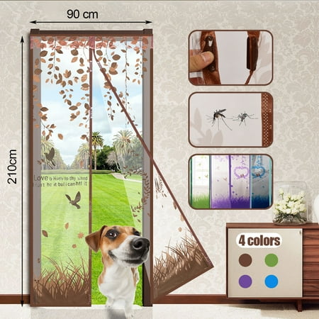 Insect Screens For Patio Doors New Magnetic Snap Door Curtain Window Mesh Fly Bug Insect Mosquito Screen Net Guard 4 Colors ()