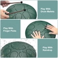 thumbnail image 3 of Tambor de acero Innowarmer para lluvia, 8 pulgadas, 11 notas, verde, 3 of 7