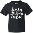 thumbnail image 3 of Inktastic Saint Patrick's Day Sassy Lil' Lassie with Shamrocks Youth T-Shirt, 3 of 5