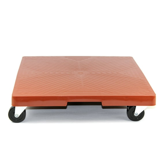 DeVault Enterprises 16" Square Terra Cotta Plant Dolly with 500lb Capacity