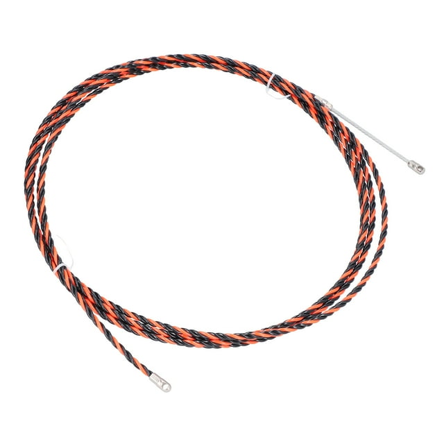 Cable revestido de 5 m Bling Bling rojo y negro Doble hebra acero inoxidable para grúa torre de ascensor