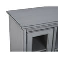thumbnail image 3 of Walker Edison 52" Bois Highboy Support de Télévision Console de Rangement - Gris Antique, 3 of 4