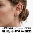 thumbnail image 2 of Cate & Chloe Eden 18k White Gold Plated Stud Earrings with Swarovski Crystals Gift for Women, 2 of 8