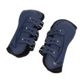 thumbnail image 4 of Botas para Caballos Transpirables Ligeras con Absorción de Impactos Envolturas para Piernas de Caballos Azules para Entrenamiento de Espectáculos de Salto ANGGREK Otros, 4 of 8