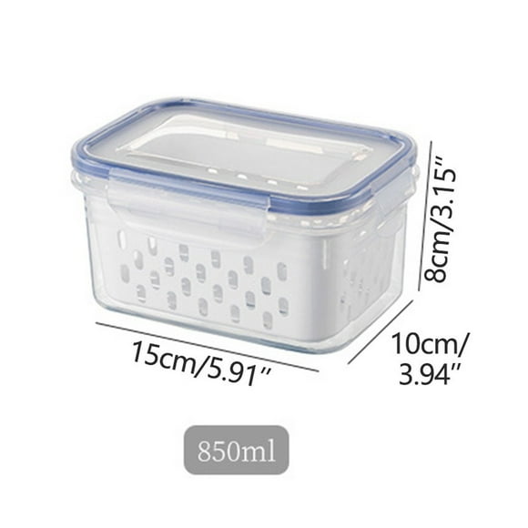 Fruit Vegetable Storage Containers For Fridge Draining Fresh Containers Produce Storage Containers Large Organizer Bins With Lid Colander