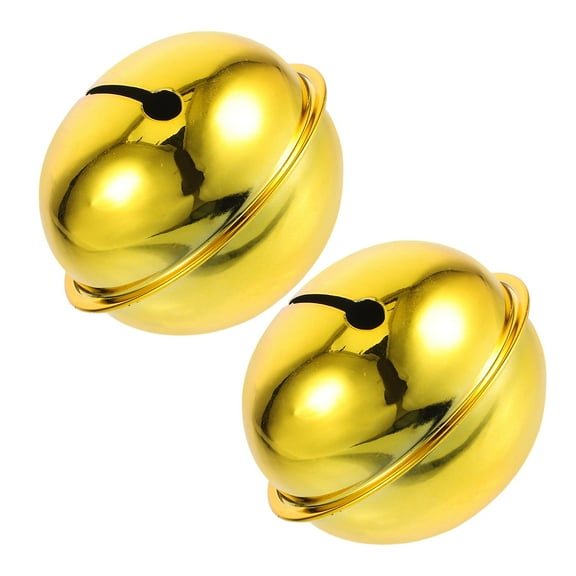 MLINS 2pcs DIY Metal Craft Bells for Holiday Decorations Small Bells for Crafts Bell Ornaments Small Vintage Bells Crafting Bells Metal Bells