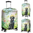 thumbnail image 2 of Labrador Retriever Hello Spring Time Flower Floral Nature Travel Luggage Cover Lab Dog Lover Gifts Suitcase Dust Protective Decor - 02031, 2 of 5