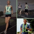 thumbnail image 4 of Reflective Vest Running Gear 2Pack, High Visibility Adjustable Safety Ves - Green & Orange + Orange, 4 of 6