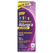 Allegra Children's Non-Drowsy Antihistamine Medicine for Kids Allergy Relief, 30 mg Fexofenadine, Berry Flavor, 8 fl oz