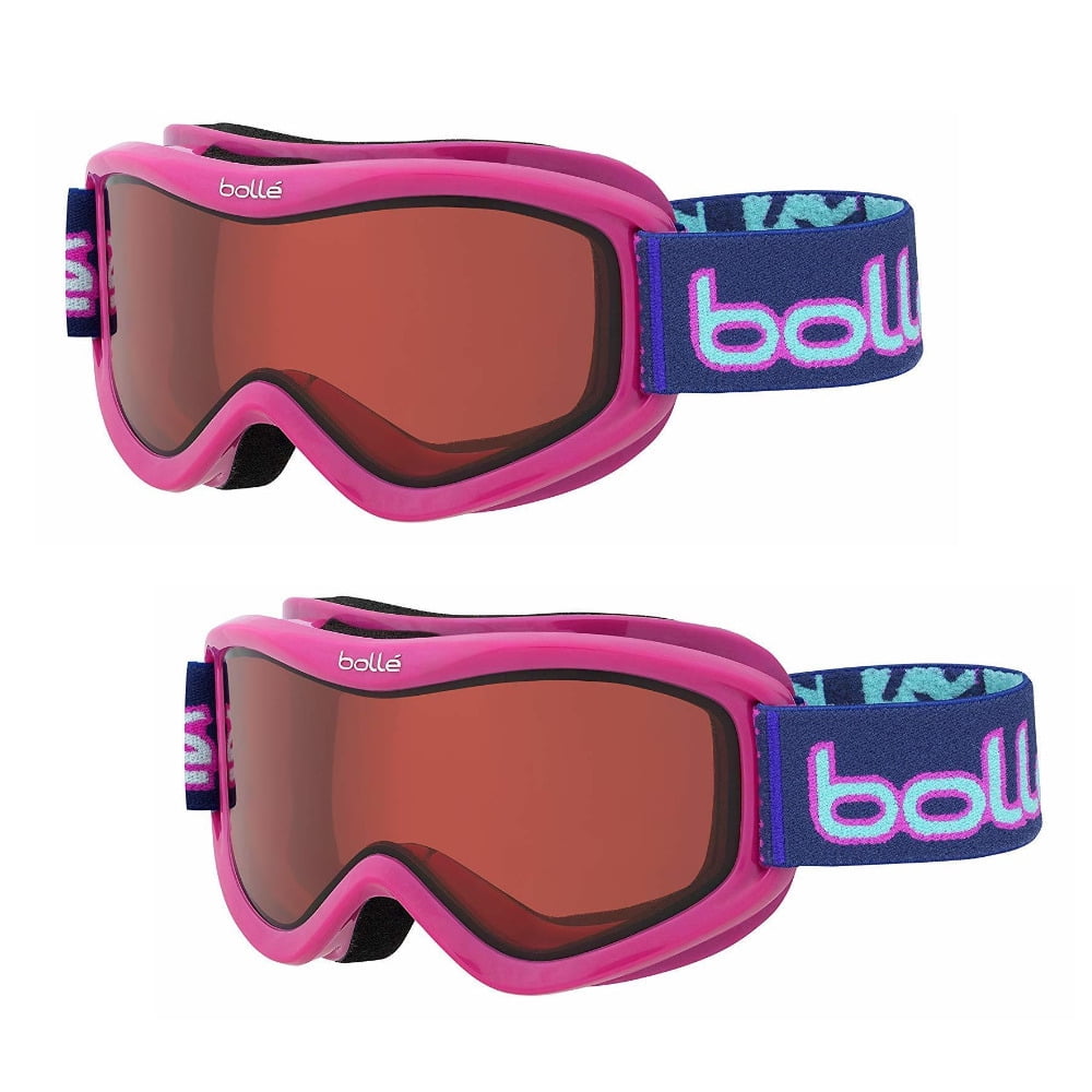 pink ski goggles