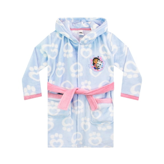 Gabby's Dollhouse Girls Fleece Bathrobe Sizes 4-10