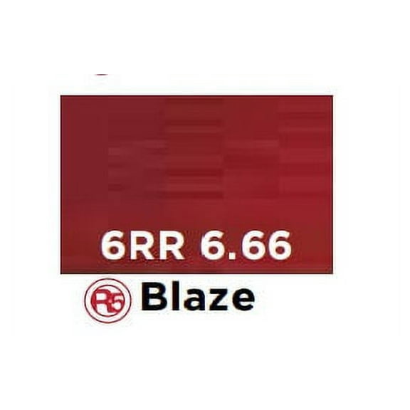 Redken Color Gels Lacquers - 6RR Blaze with R5 - Pack of 1 with Sleek Comb