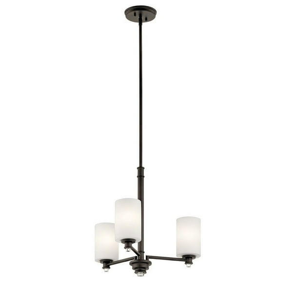 43922OZL18-Kichler Lighting-Joelson - 3 Light Small Chandelier - with Transitional inspirations - 18.5 inches tall by 20 inches wide-Olde Bronze